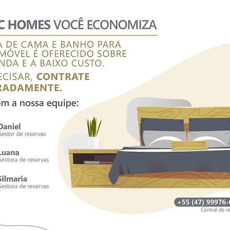 Confortavel Apartamento Em Condominio Com Piscina 邦比尼亚斯 外观 照片